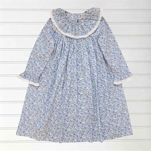 CASTLES & CROWNS NWOT Floral Ruffle Eyelet Collar Spring Poplin Heirloom Dress